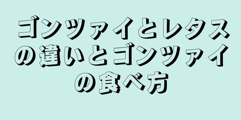 ゴンツァイとレタスの違いとゴンツァイの食べ方