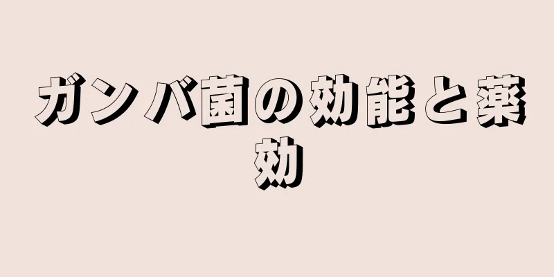 ガンバ菌の効能と薬効