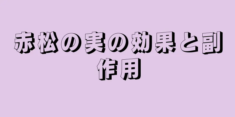 赤松の実の効果と副作用