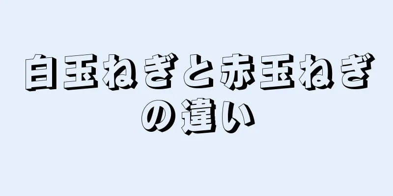 白玉ねぎと赤玉ねぎの違い