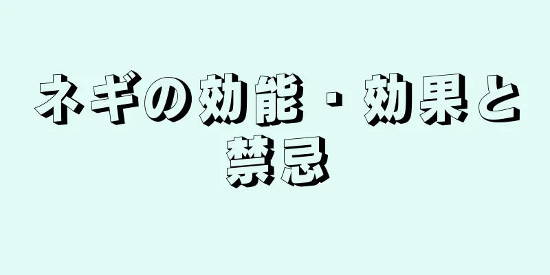 ネギの効能・効果と禁忌