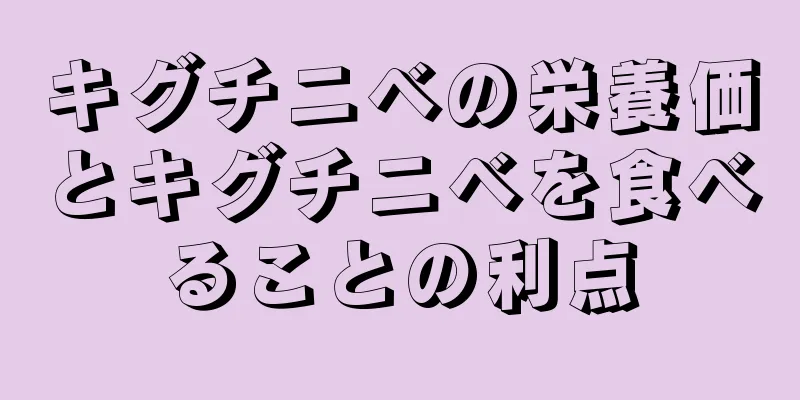 キグチニベの栄養価とキグチニベを食べることの利点