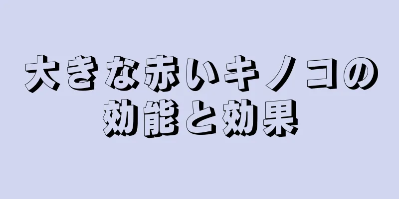 大きな赤いキノコの効能と効果