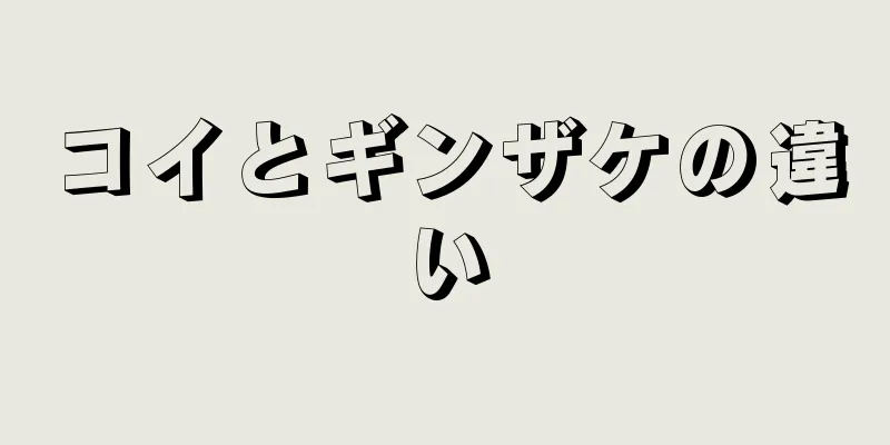コイとギンザケの違い