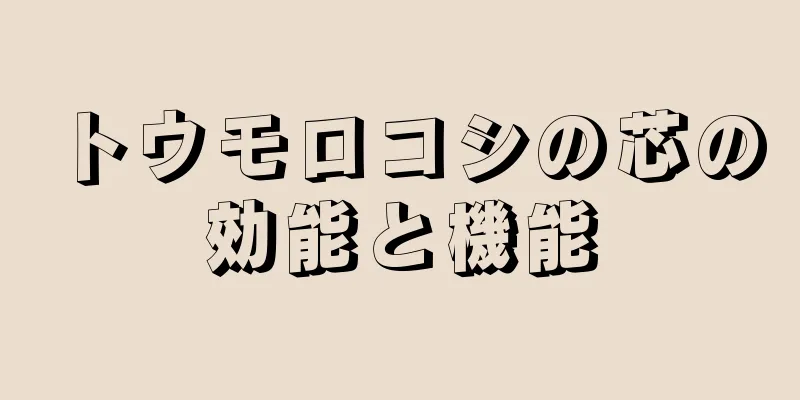 トウモロコシの芯の効能と機能
