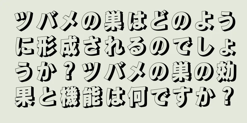 ツバメの巣はどのように形成されるのでしょうか？ツバメの巣の効果と機能は何ですか？
