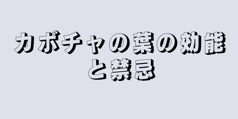 カボチャの葉の効能と禁忌
