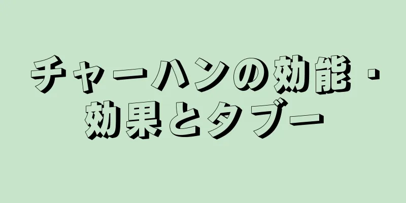 チャーハンの効能・効果とタブー