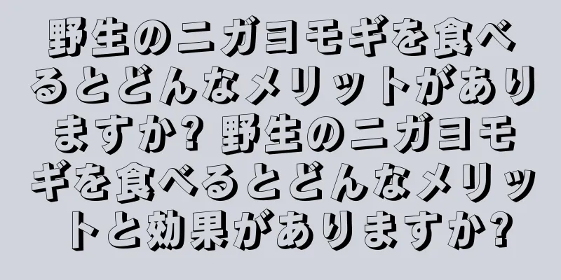 野生のニガヨモギを食べるとどんなメリットがありますか? 野生のニガヨモギを食べるとどんなメリットと効果がありますか?