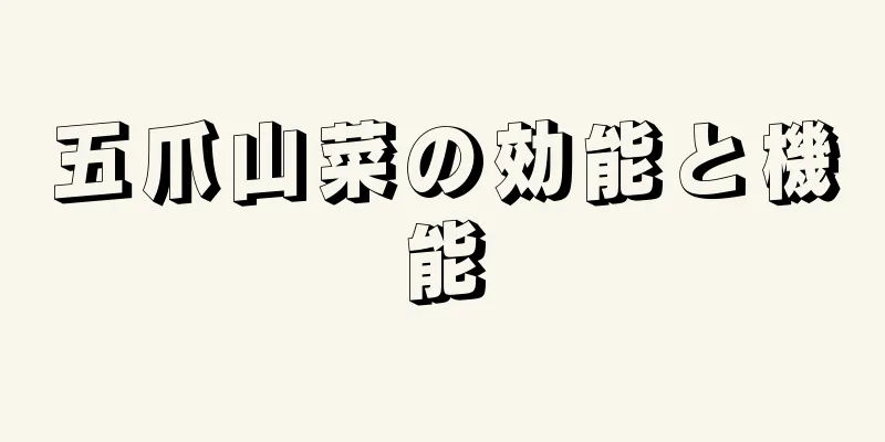 五爪山菜の効能と機能