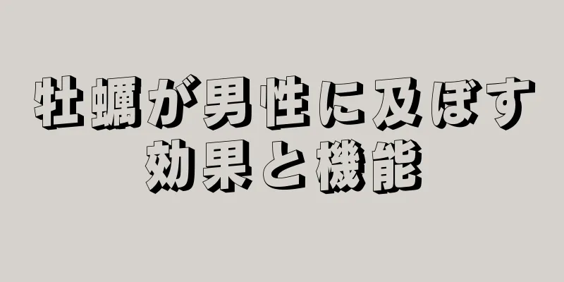 牡蠣が男性に及ぼす効果と機能