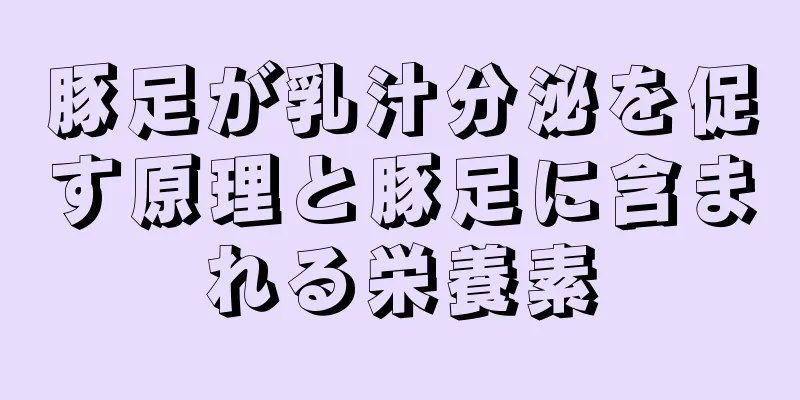 豚足が乳汁分泌を促す原理と豚足に含まれる栄養素