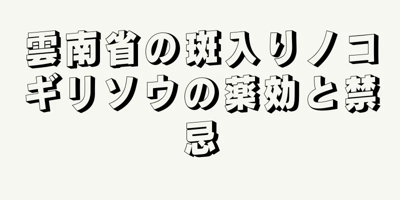 雲南省の斑入りノコギリソウの薬効と禁忌