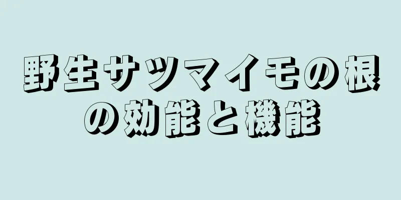 野生サツマイモの根の効能と機能