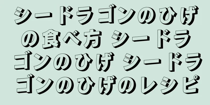 シードラゴンのひげの食べ方 シードラゴンのひげ シードラゴンのひげのレシピ