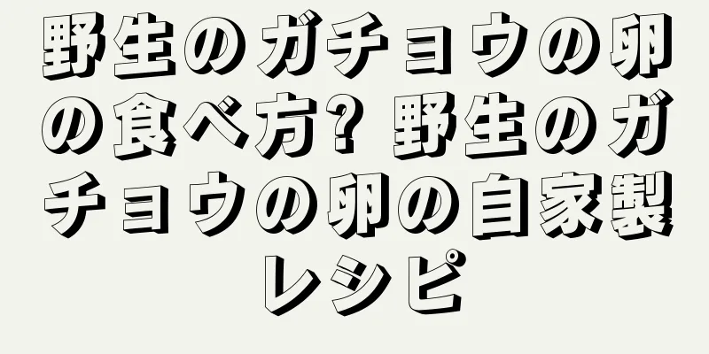 野生のガチョウの卵の食べ方? 野生のガチョウの卵の自家製レシピ
