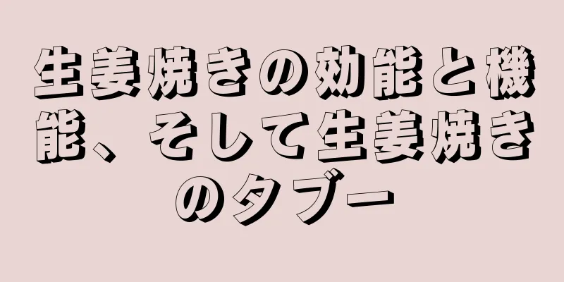 生姜焼きの効能と機能、そして生姜焼きのタブー
