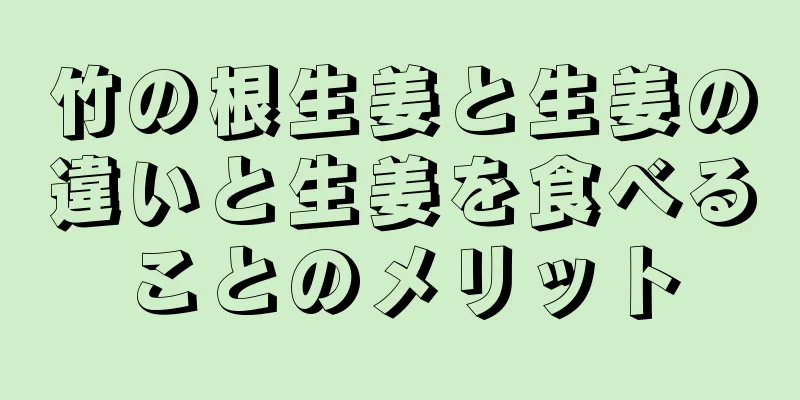 竹の根生姜と生姜の違いと生姜を食べることのメリット