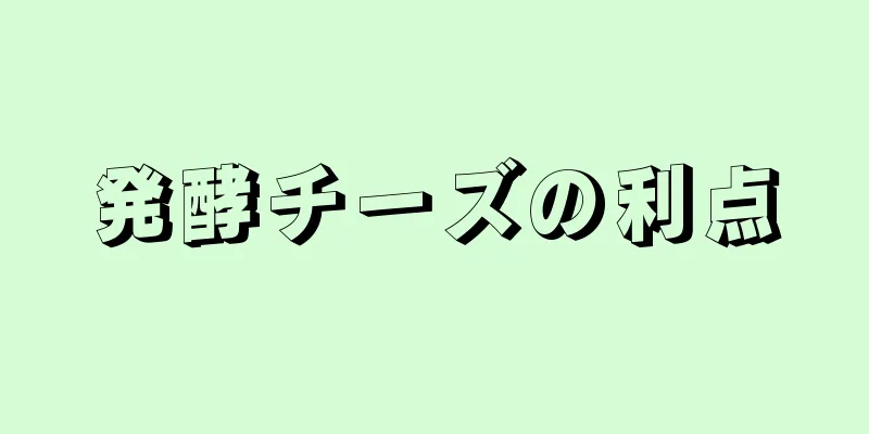 発酵チーズの利点