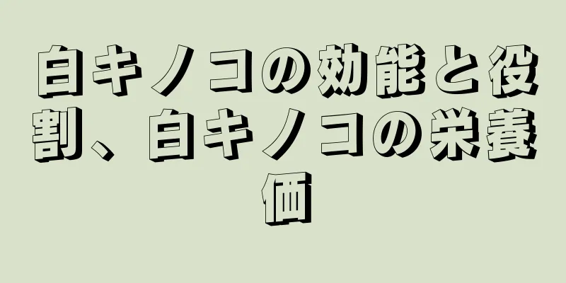 白キノコの効能と役割、白キノコの栄養価