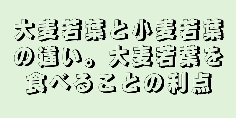 大麦若葉と小麦若葉の違い。大麦若葉を食べることの利点