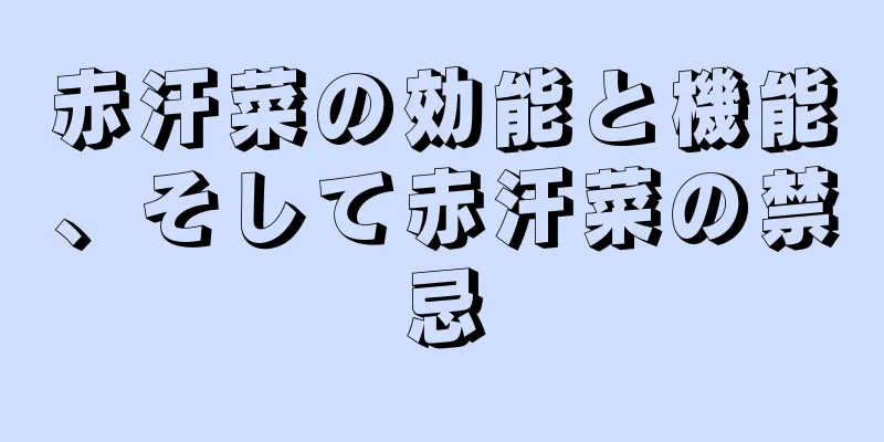 赤汗菜の効能と機能、そして赤汗菜の禁忌