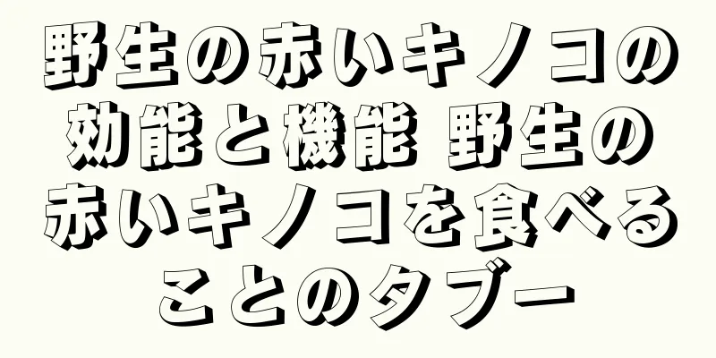 野生の赤いキノコの効能と機能 野生の赤いキノコを食べることのタブー