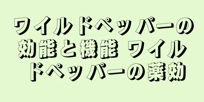 ワイルドペッパーの効能と機能 ワイルドペッパーの薬効