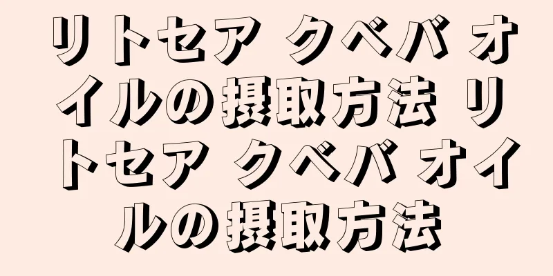 リトセア クベバ オイルの摂取方法 リトセア クベバ オイルの摂取方法