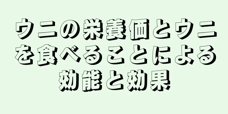 ウニの栄養価とウニを食べることによる効能と効果