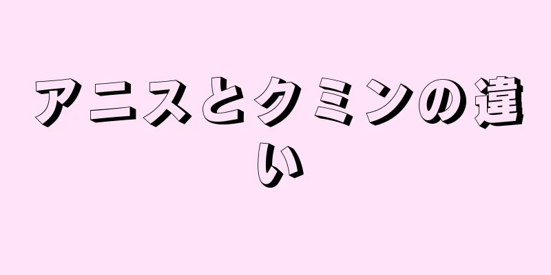 アニスとクミンの違い
