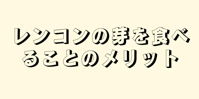 レンコンの芽を食べることのメリット