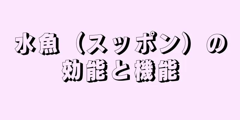 水魚（スッポン）の効能と機能