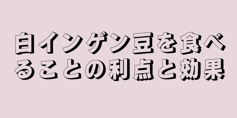白インゲン豆を食べることの利点と効果