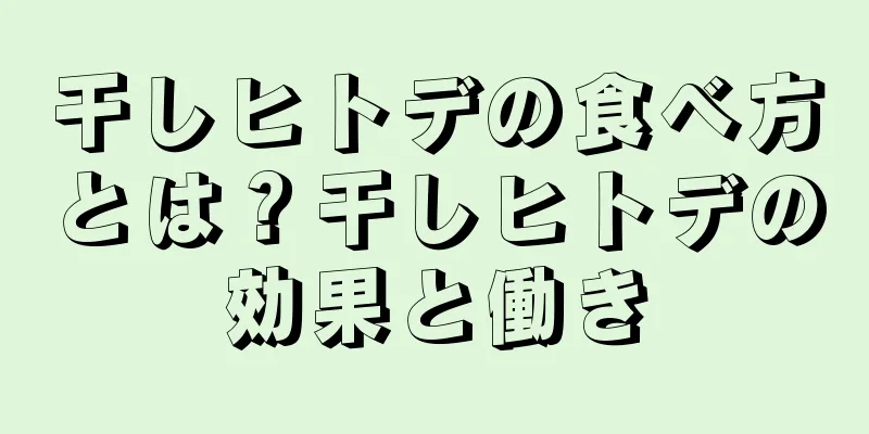 干しヒトデの食べ方とは？干しヒトデの効果と働き