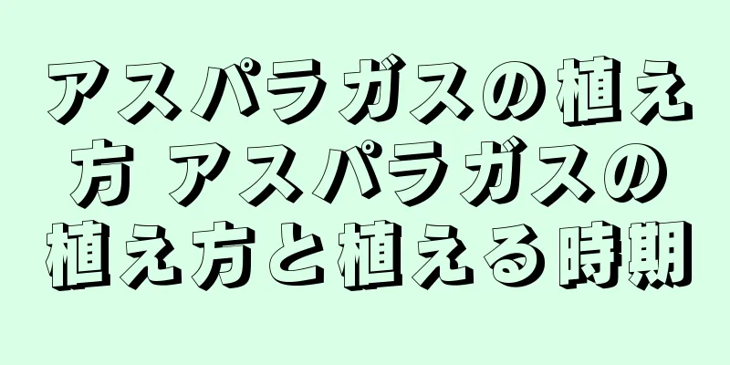 アスパラガスの植え方 アスパラガスの植え方と植える時期