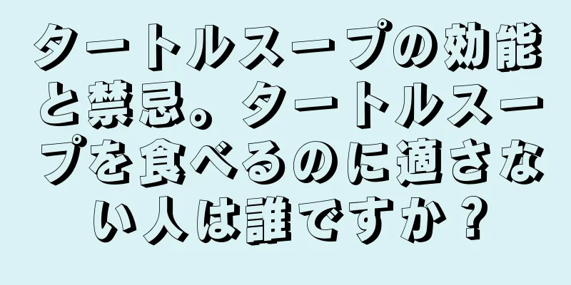 タートルスープの効能と禁忌。タートルスープを食べるのに適さない人は誰ですか？