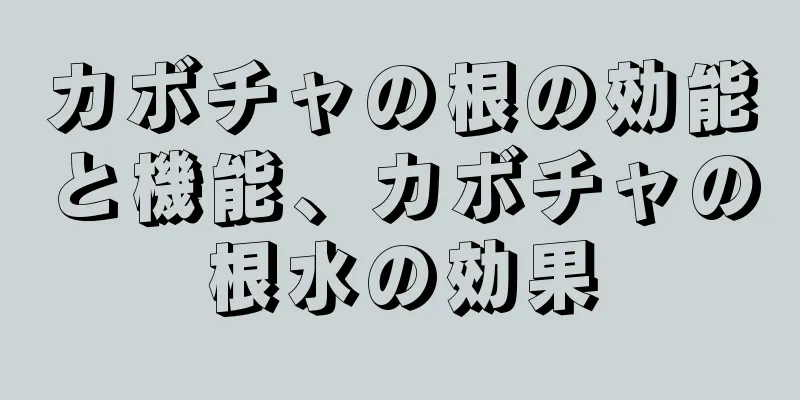 カボチャの根の効能と機能、カボチャの根水の効果