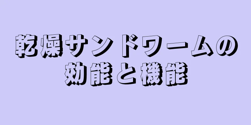 乾燥サンドワームの効能と機能