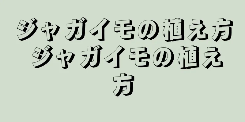 ジャガイモの植え方 ジャガイモの植え方