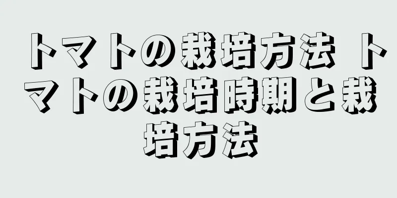 トマトの栽培方法 トマトの栽培時期と栽培方法