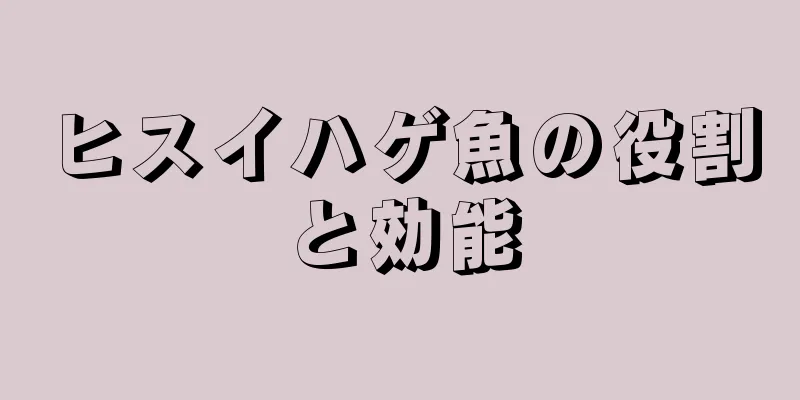 ヒスイハゲ魚の役割と効能