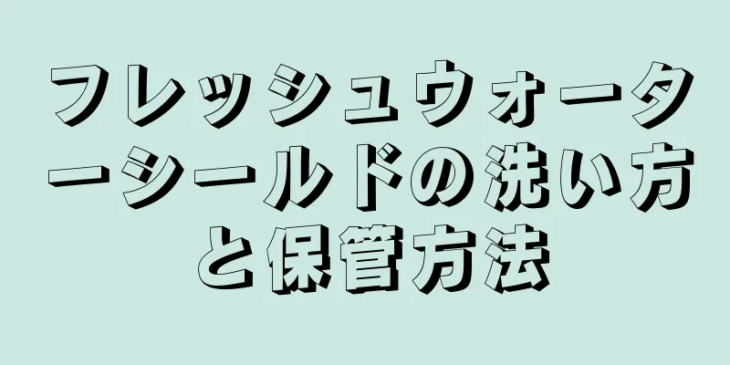 フレッシュウォーターシールドの洗い方と保管方法