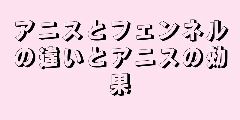 アニスとフェンネルの違いとアニスの効果