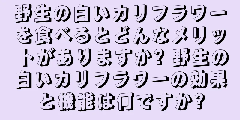 野生の白いカリフラワーを食べるとどんなメリットがありますか? 野生の白いカリフラワーの効果と機能は何ですか?