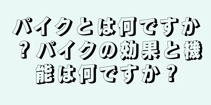 パイクとは何ですか？パイクの効果と機能は何ですか？