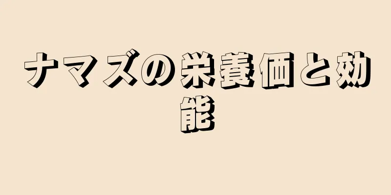 ナマズの栄養価と効能