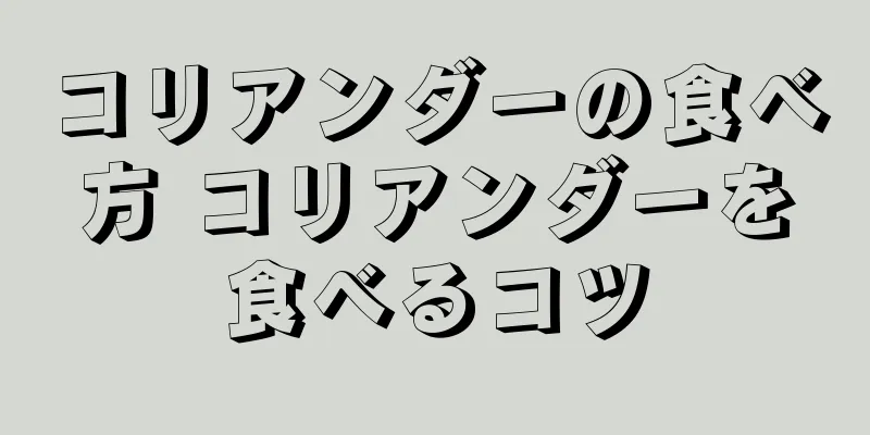 コリアンダーの食べ方 コリアンダーを食べるコツ