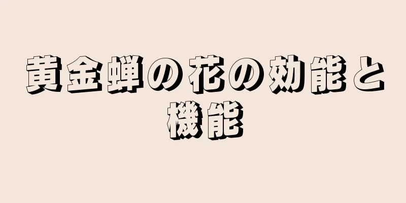 黄金蝉の花の効能と機能