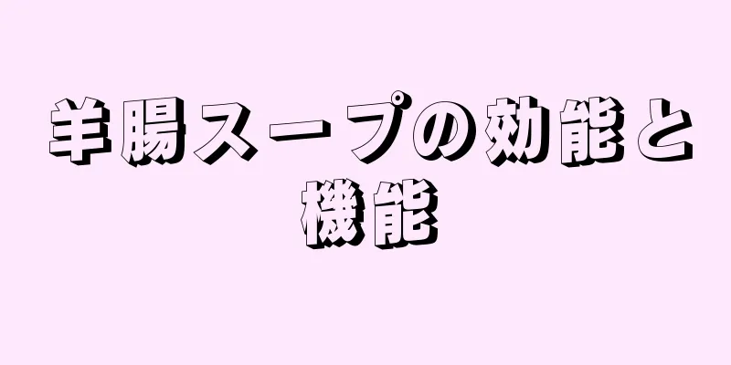 羊腸スープの効能と機能